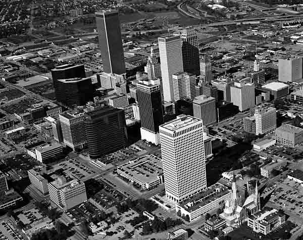 Tulsa Skyline Aerial Photograph